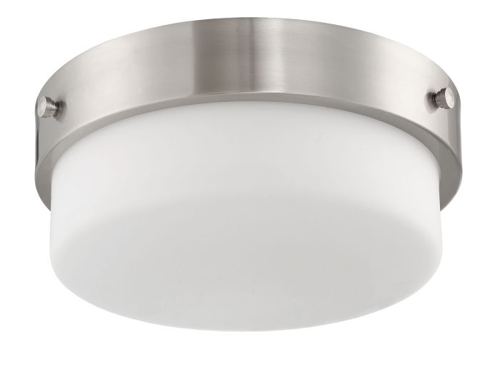 Oak Street 2 Light 11" Flushmount in Brushed Polished Nickel Flush Mount Craftmade