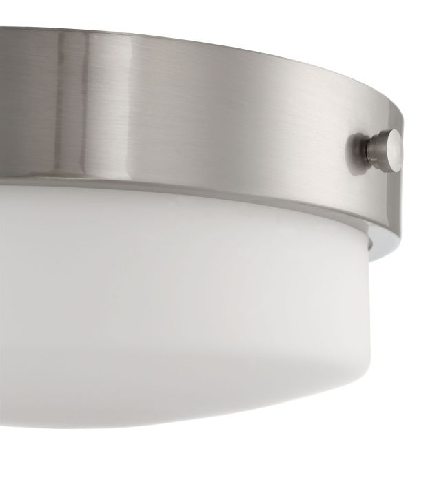 Oak Street 2 Light 11" Flushmount in Brushed Polished Nickel Flush Mount Craftmade