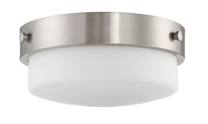 Oak Street 2 Light 13.75" Flushmount in Brushed Polished Nickel Flush Mount Craftmade