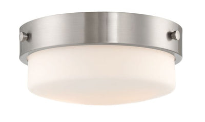 Oak Street 2 Light 13.75" Flushmount in Brushed Polished Nickel Flush Mount Craftmade