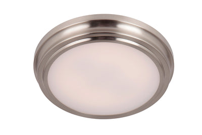 X66 Series 1 Light 9" LED Flushmount in Brushed Polished Nickel Flush Mount Craftmade