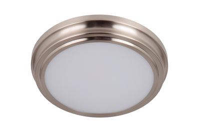 X66 Series 1 Light 9" LED Flushmount in Brushed Polished Nickel Flush Mount Craftmade