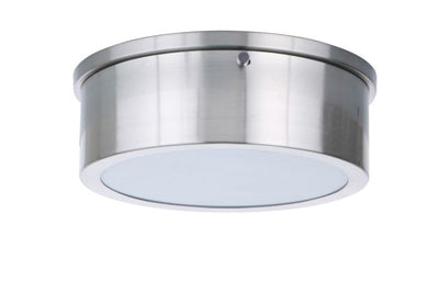 Fenn 1 Light 9" LED Flushmount in Brushed Polished Nickel Flush Mount Craftmade