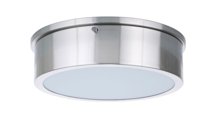 Fenn 1 Light 11" LED Flushmount in Brushed Polished Nickel Flush Mount Craftmade