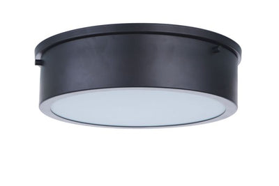 Fenn 1 Light 11" LED Flushmount in Flat Black Flush Mount Craftmade