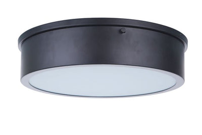 Fenn 1 Light 13" LED Flushmount in Flat Black Flush Mount Craftmade