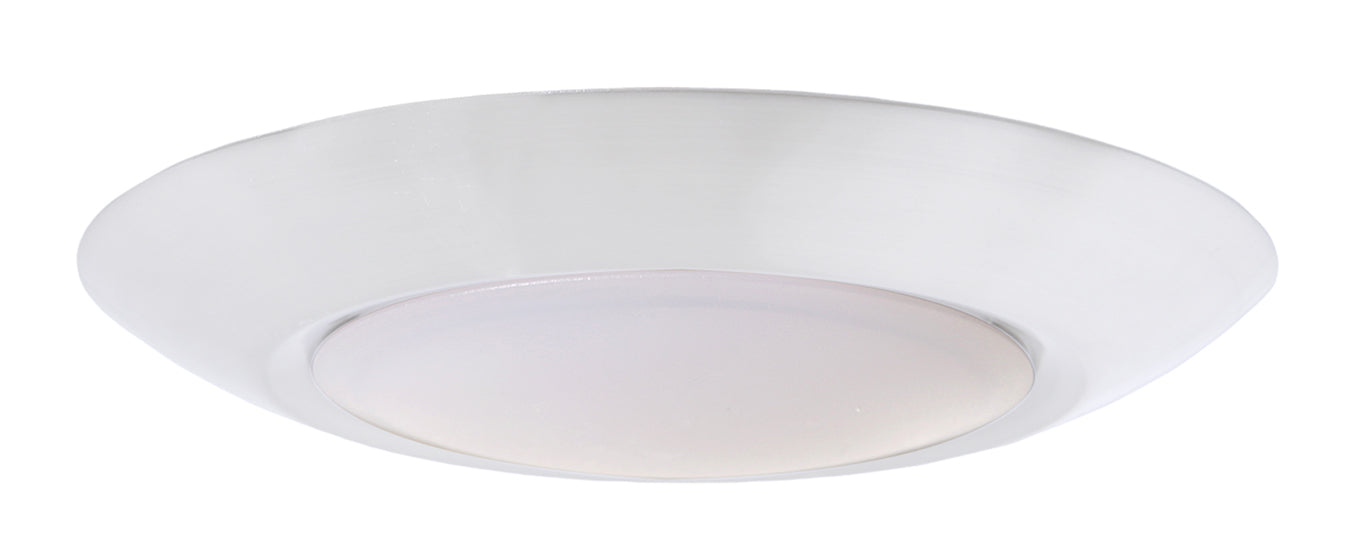 Slim Line 1 Light 4" LED Flushmount in White (6" Overall Diameter) Flush Mount Craftmade