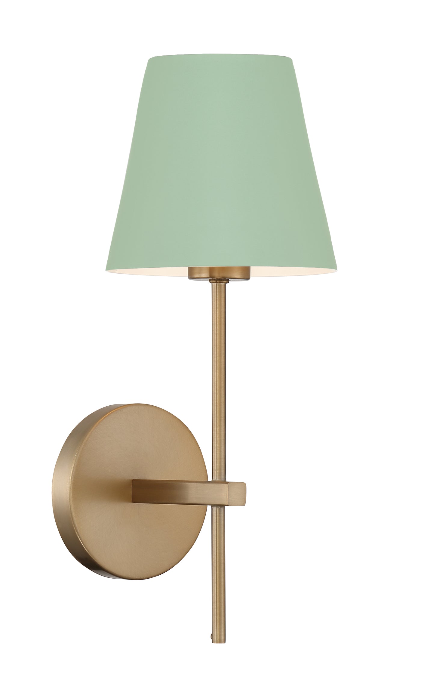 Xavier 1 Light Vibrant Gold + Green Sconce Wall Sconce Crystorama