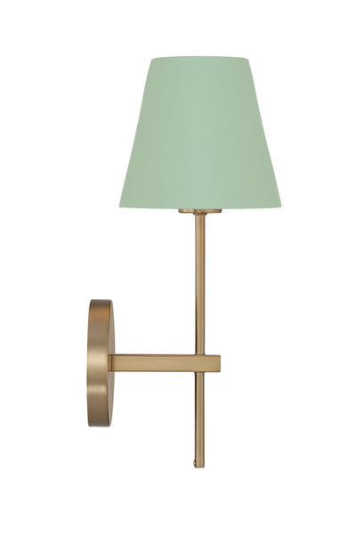 Xavier 1 Light Vibrant Gold + Green Sconce Wall Sconce Crystorama