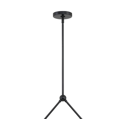 Xavier 2 Light Matte Black Chandelier Chandelier Crystorama