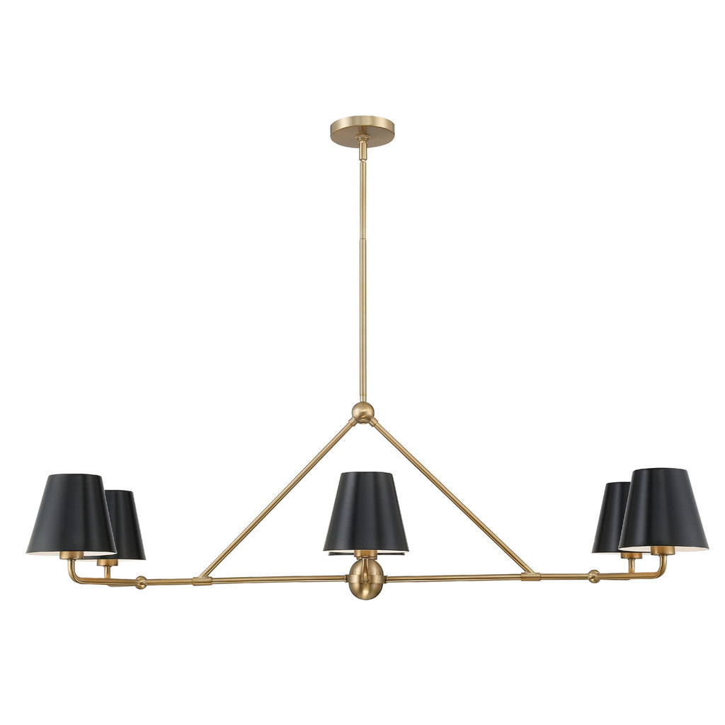 Xavier 6 Light Vibrant Gold Chandelier Chandelier Crystorama