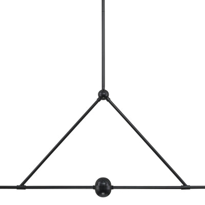 Xavier 4 Light Matte Black Chandelier Chandelier Crystorama