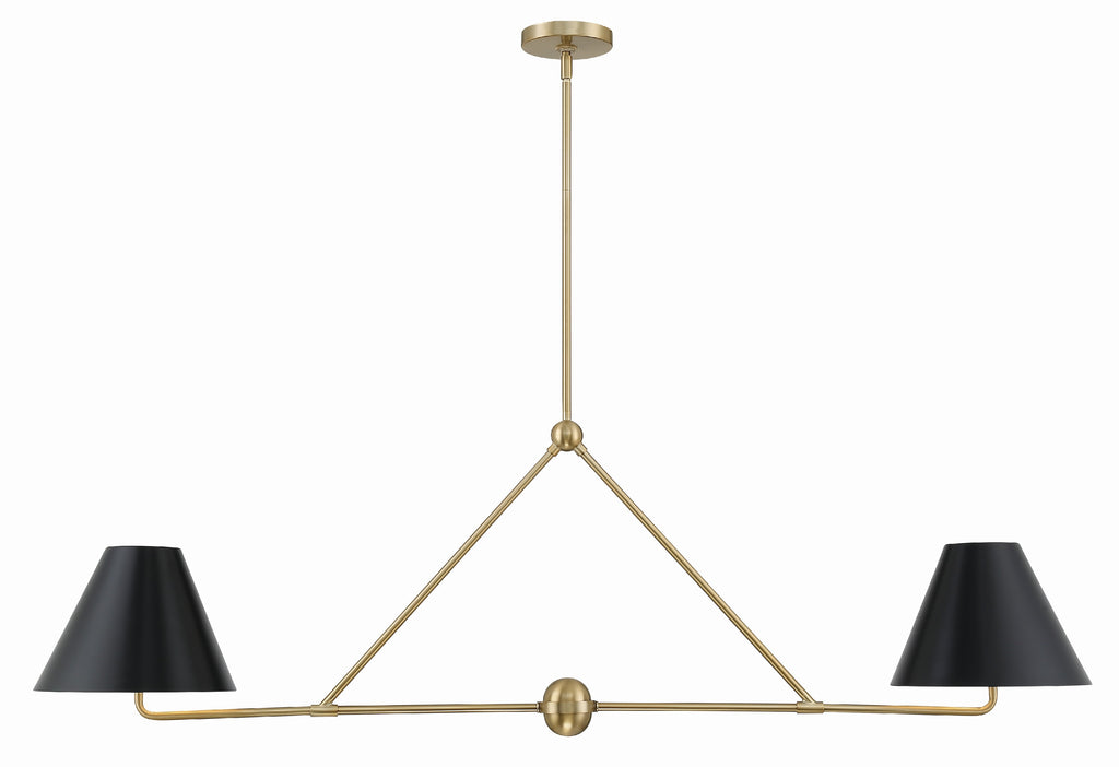 Xavier 4 Light Vibrant Gold Chandelier Chandelier Crystorama