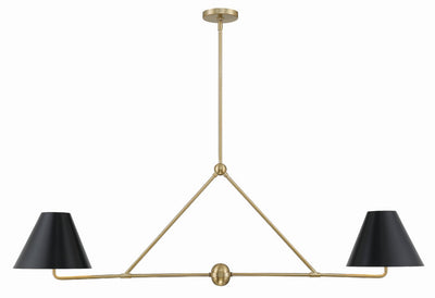 Xavier 4 Light Vibrant Gold Chandelier Chandelier Crystorama