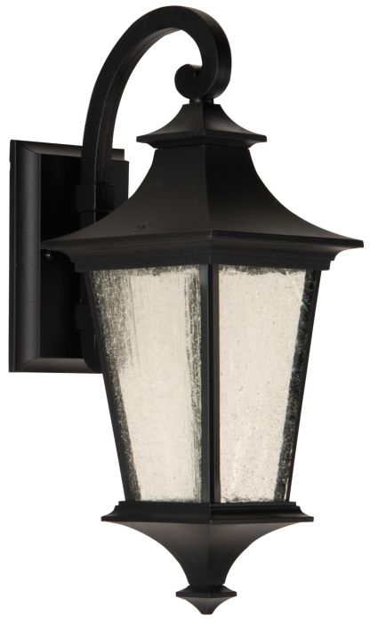 Argent II 1 Light Small Outdoor Wall Lantern in Midnight Exterior Craftmade