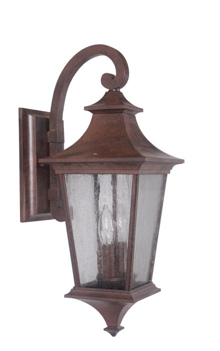 Argent II 2 Light Medium Outdoor Wall Lantern in Aged Bronze Exterior Craftmade