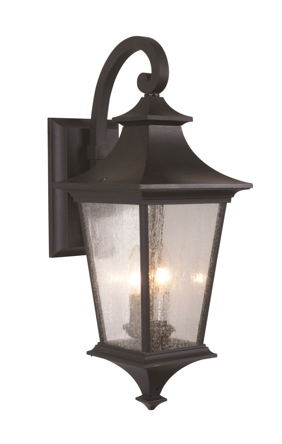 Argent II 2 Light Medium Outdoor Wall Lantern in Midnight Exterior Craftmade