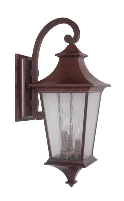 Argent II 3 Light Large Outdoor Wall Lantern in Aged Bronze Exterior Craftmade