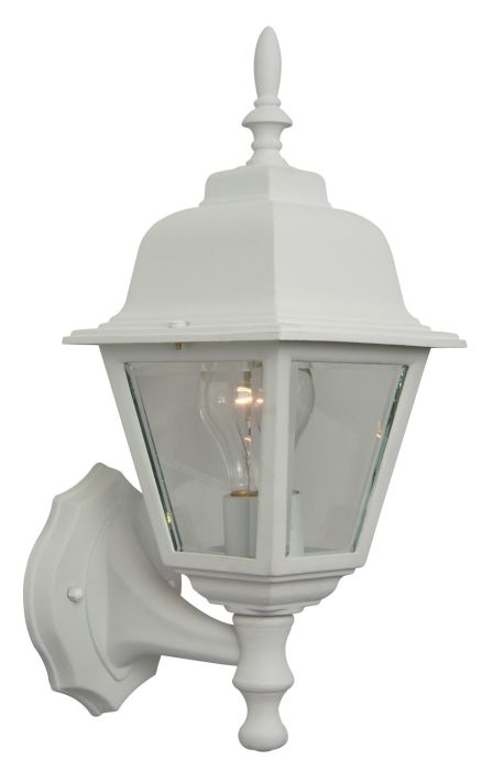 Coach Lights Cast 1 Light Small Outdoor Wall Lantern in Textured White Exterior Craftmade