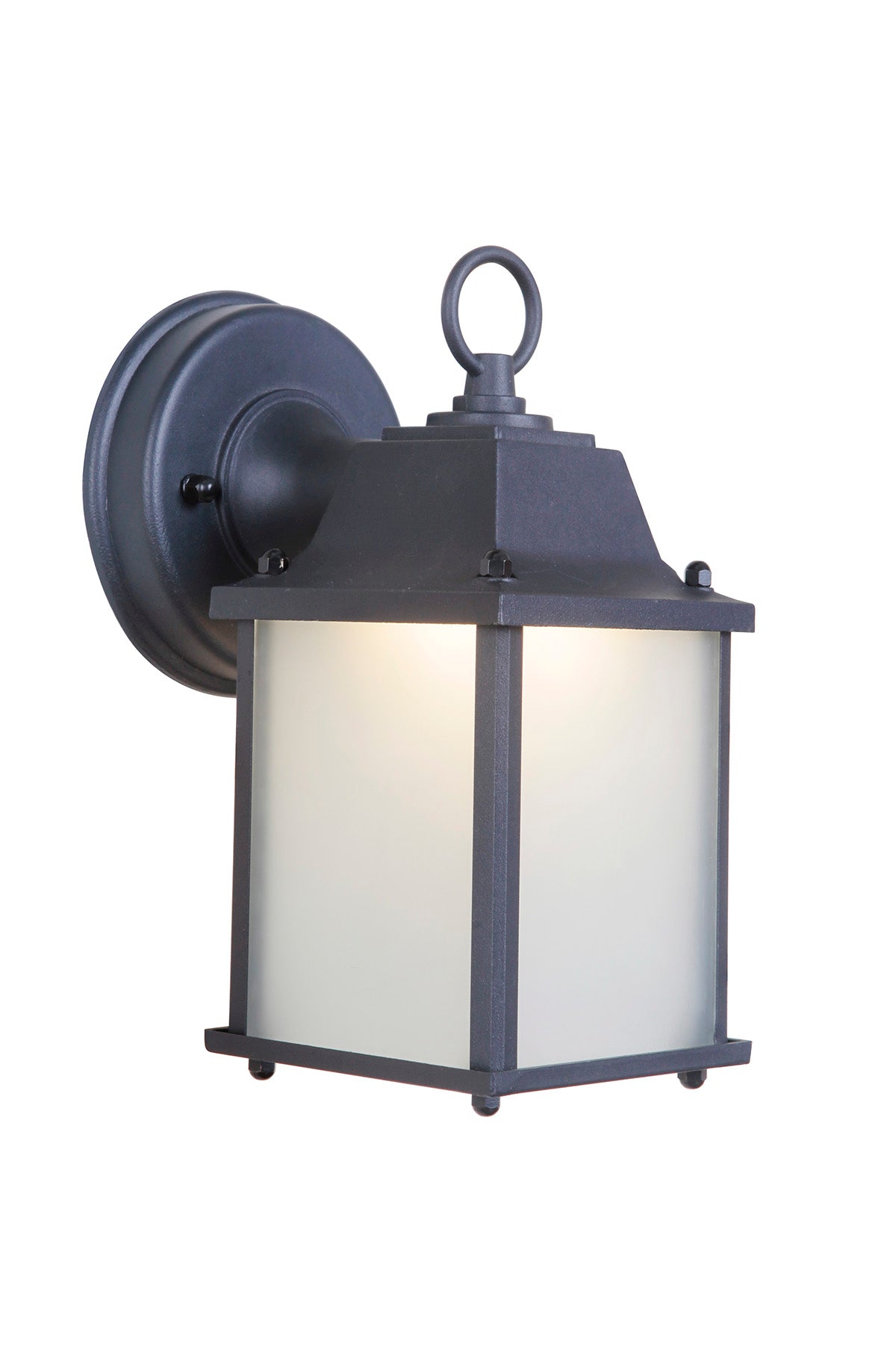 Coach Lights Cast 1 Light Small LED Outdoor Wall Lantern in Textured Black Exterior Craftmade