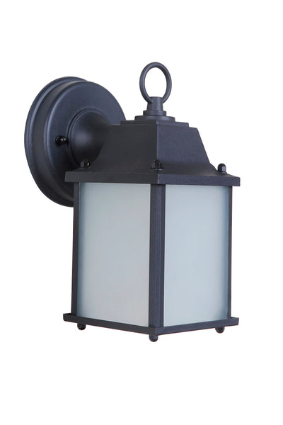 Coach Lights Cast 1 Light Small LED Outdoor Wall Lantern in Textured Black Exterior Craftmade