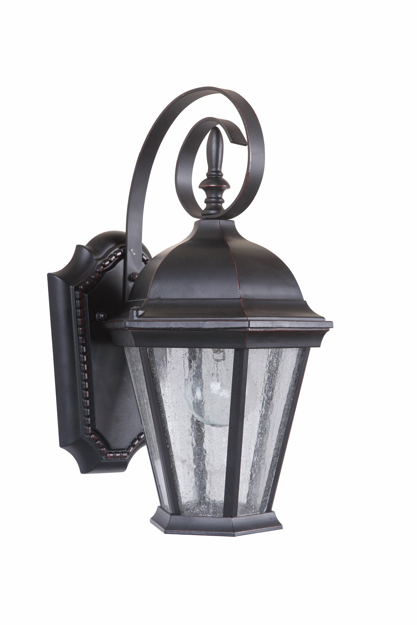 Chadwick 1 Light Small Outdoor Wall Lantern in Oiled Bronze Gilded Exterior Craftmade