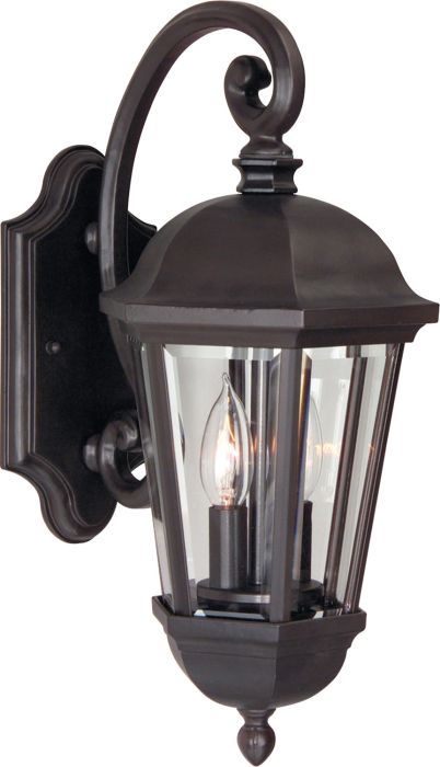 Britannia 2 Light Small Outdoor Wall Lantern in Oiled Bronze Outdoor Exterior Craftmade