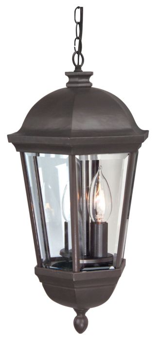 Britannia 3 Light Outdoor Pendant in Oiled Bronze Outdoor Exterior Craftmade