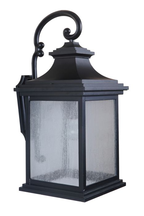 Gentry 1 Light Large Outdoor Wall Lantern in Midnight Exterior Craftmade