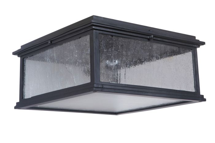 Gentry 1 Light Outdoor Flushmount in Midnight Exterior Craftmade