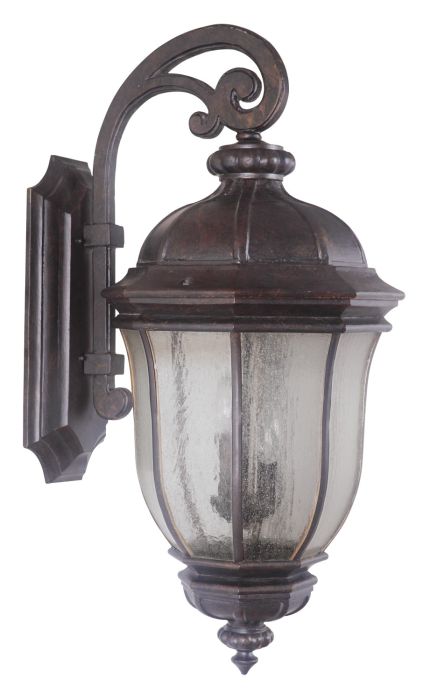 Harper 3 Light Extra Large Outdoor Wall Lantern in Peruvian Bronze Outdoor Exterior Craftmade