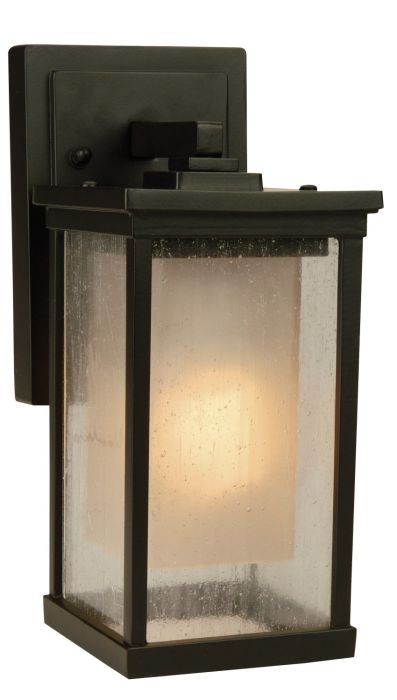 Riviera 1 Light Small Outdoor Wall Lantern in Oiled Bronze Outdoor Exterior Craftmade