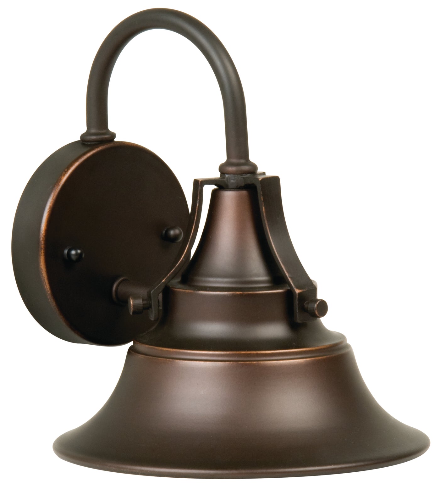 Union 1 Light Small Outdoor Wall Lantern in Oiled Bronze Gilded Exterior Craftmade