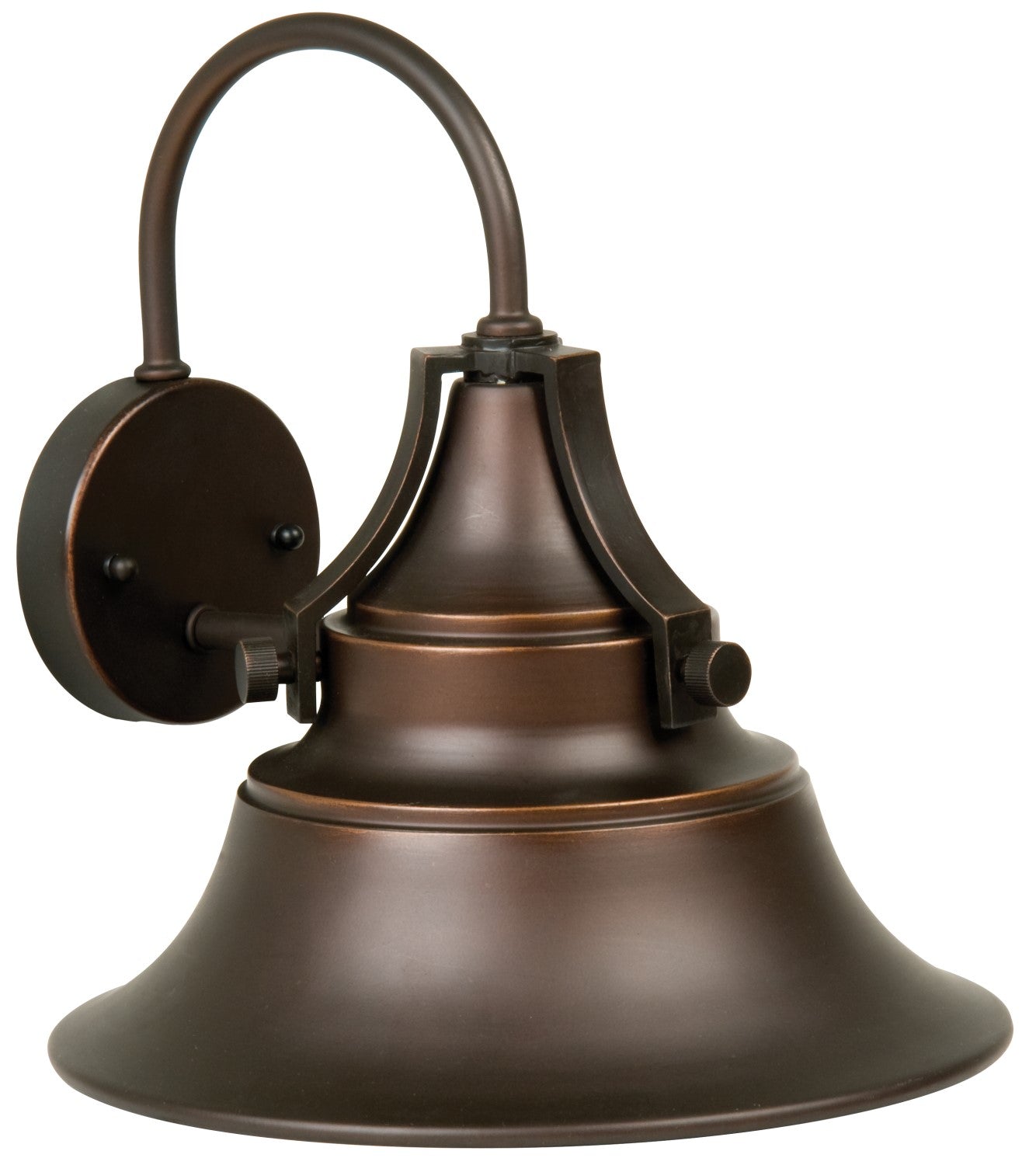 Union 1 Light Medium Outdoor Wall Lantern in Oiled Bronze Gilded Exterior Craftmade