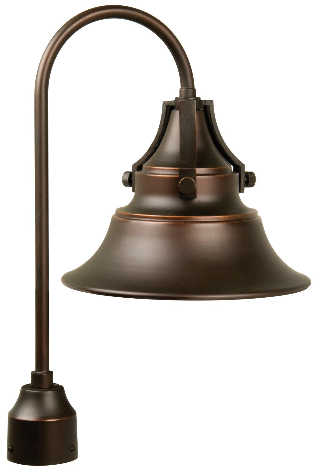 Union 1 Light Outdoor Post Mount in Oiled Bronze Gilded Post Craftmade