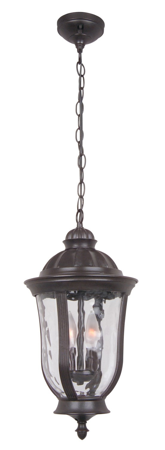 Frances 2 Light Outdoor Pendant in Oiled Bronze Outdoor Exterior Craftmade