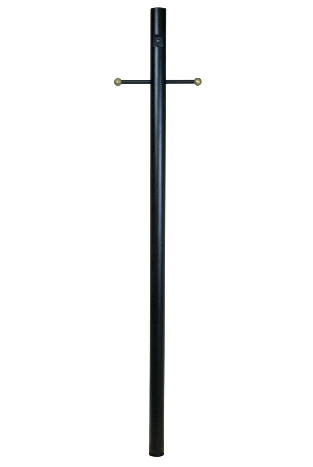 84" Smooth Direct Burial Post w/ Photocell in Textured Black Exterior Craftmade