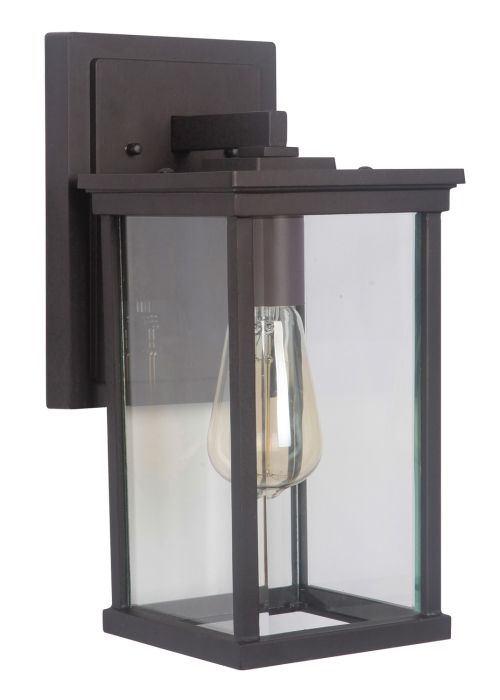 Riviera III 1 Light Medium Outdoor Wall Lantern in Oiled Bronze Outdoor Exterior Craftmade