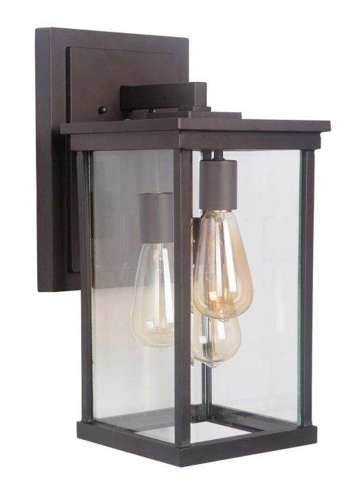 Riviera III 3 Light Large Outdoor Wall Lantern in Oiled Bronze Outdoor Exterior Craftmade