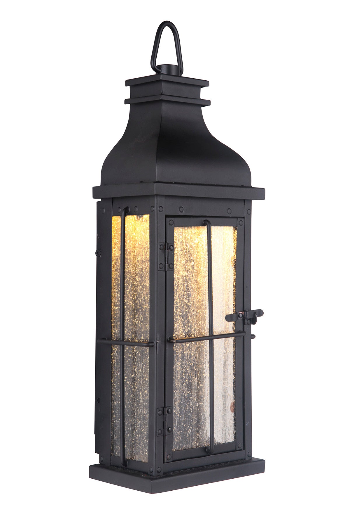 Vincent 1 Light Small LED Outdoor Pocket Lantern in Midnight Exterior Craftmade