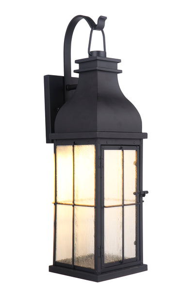 Vincent 1 Light Small LED Outdoor Wall Lantern in Midnight Exterior Craftmade