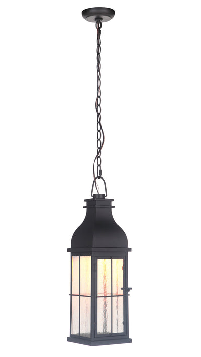 Vincent 1 Light Medium LED Outdoor Pendant in Midnight Exterior Craftmade