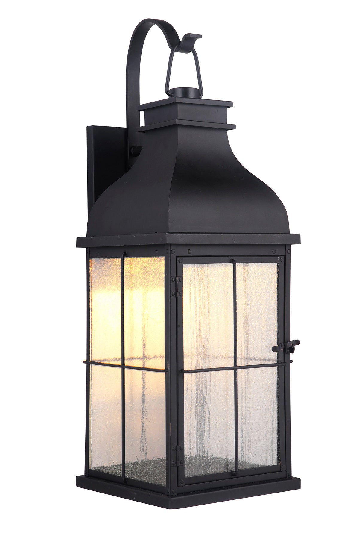 Vincent 1 Light Large LED Outdoor Wall Lantern in Midnight Exterior Craftmade