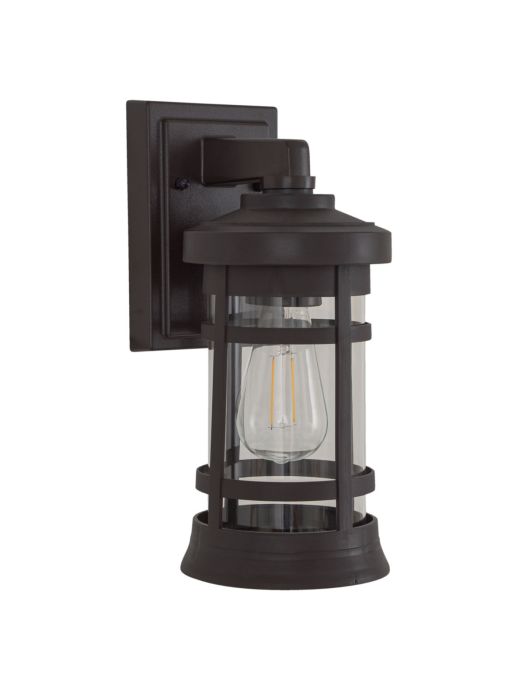 Resilience 1 Light Outdoor Lantern in Bronze Exterior Craftmade