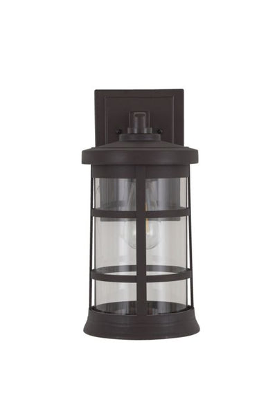 Resilience Large Outdoor Lantern in Bronze, Clear Lens Exterior Craftmade