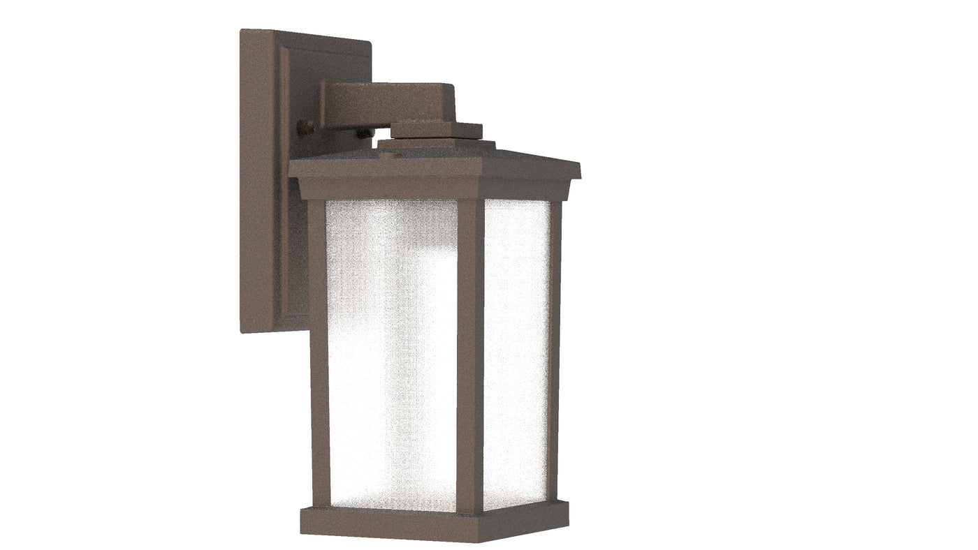 Resilience 1 Light Small Outdoor Wall Lantern in Bronze Exterior Craftmade