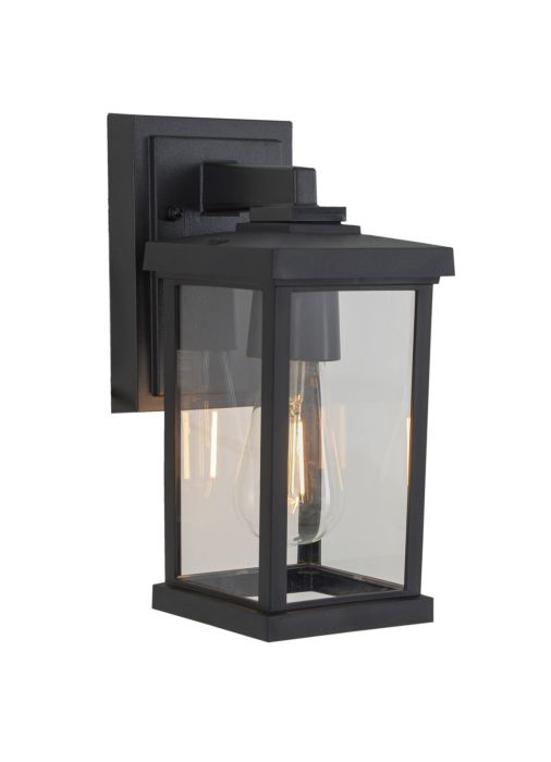 Resilience 1 Light Outdoor Lantern in Textured Black Exterior Craftmade