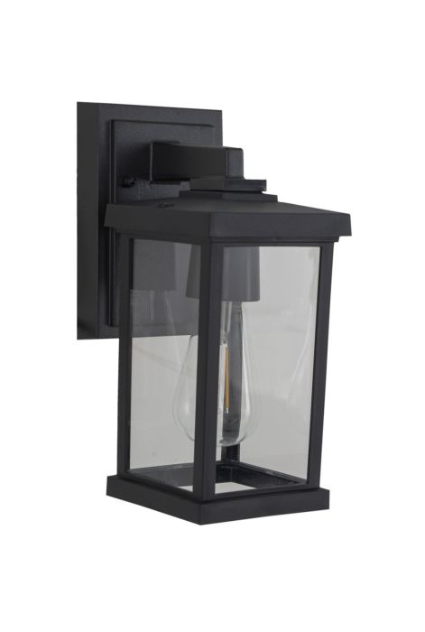 Resilience 1 Light Outdoor Lantern in Textured Black Exterior Craftmade