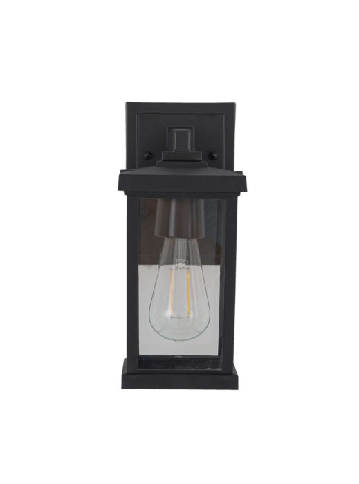 Resilience 1 Light Outdoor Lantern in Textured Black Exterior Craftmade