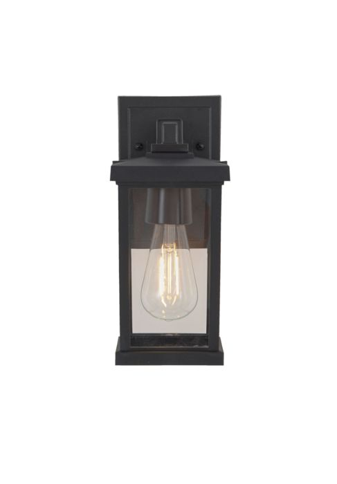 Resilience 1 Light Outdoor Lantern in Textured Black Exterior Craftmade